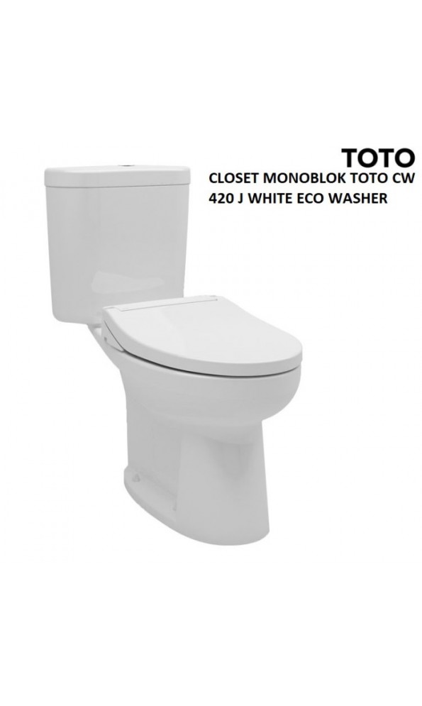 Toto Closet Duduk CW 420 - Tutup Eco Washer