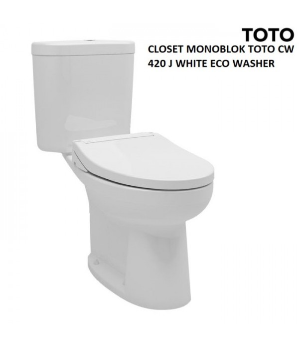 Toto Closet Duduk CW 420 - Tutup Eco Was...