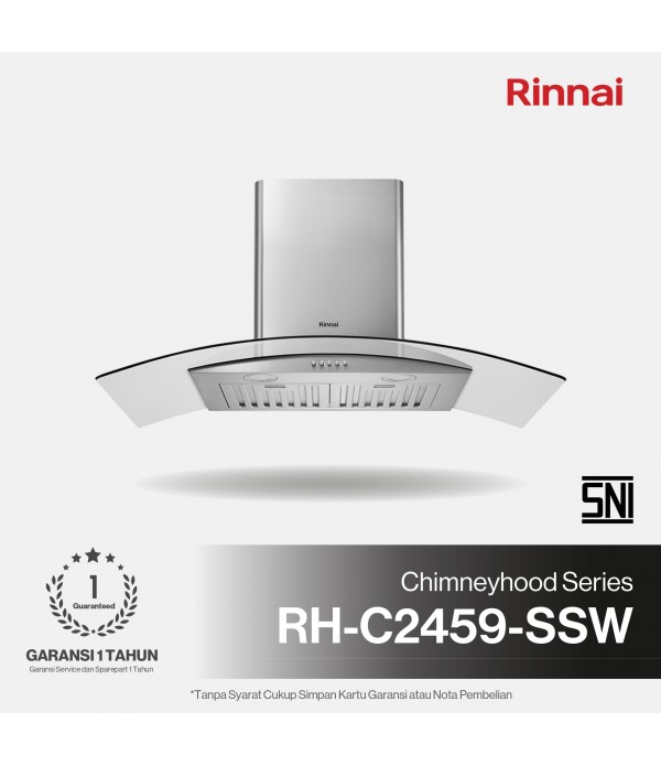 Rinnai Cooker Hood RH C 2459 SSW Chimney...