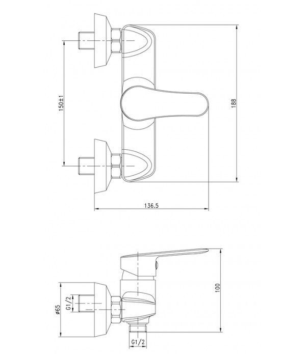 Wasser Kran Shower MSW-X 620